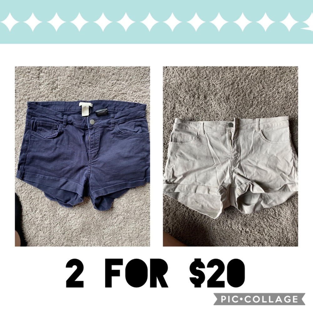 H&M mini shorts (2 pairs)